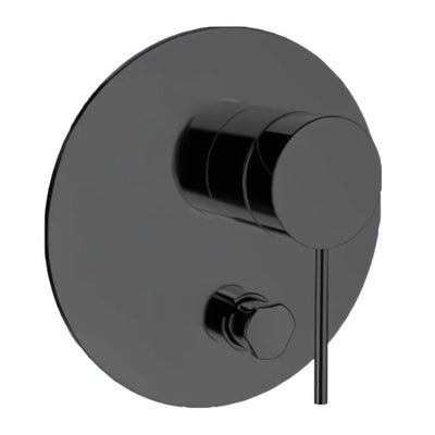 KOHLER COMPONENTS SHOWER / BATH WALL DIVERTER MIXER WITH PIN LEVER HANDLE & VALVE COMPLETE KIT MATTE BLACK