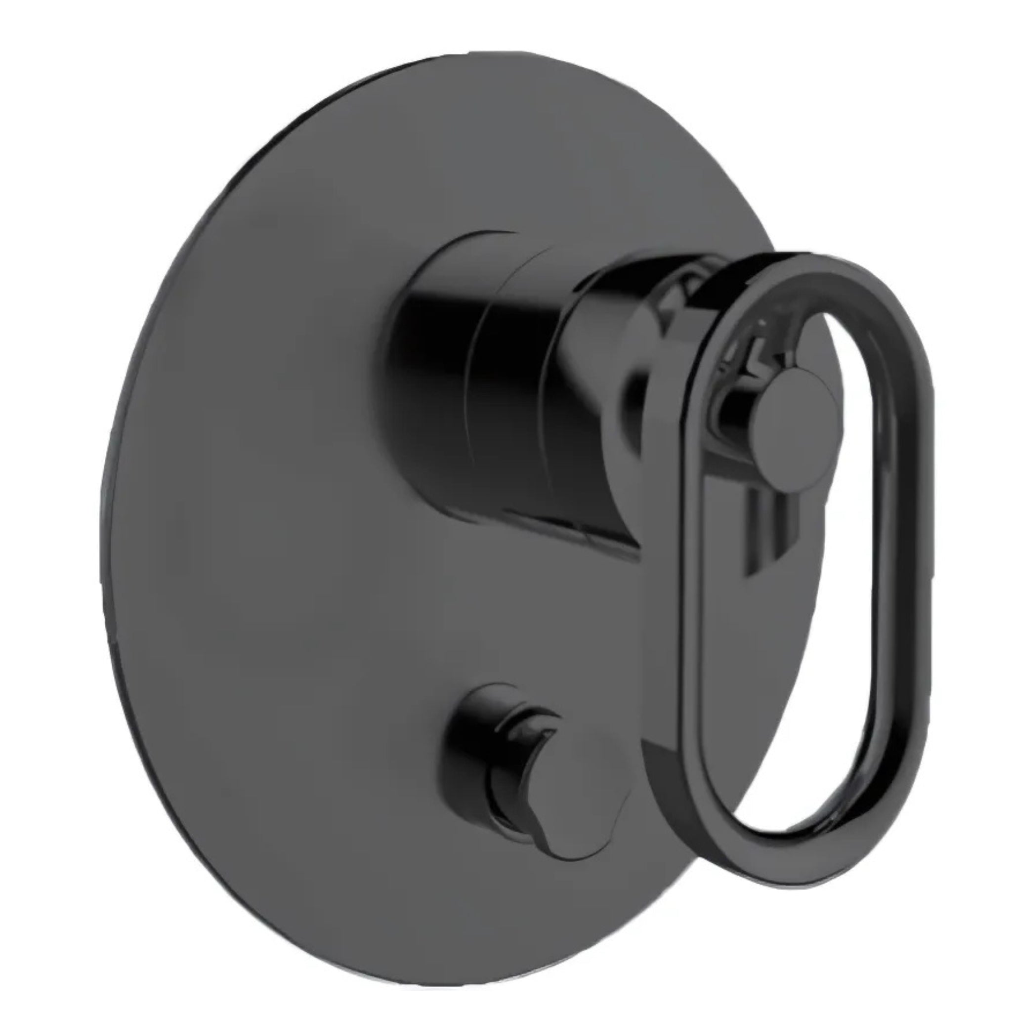 KOHLER COMPONENTS WALL MIXER WITH DIVERTER INDUSTRIAL HANDLE 160MM MATTE BLACK