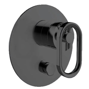 KOHLER COMPONENTS SHOWER / BATH WALL DIVERTER MIXER WITH INDUSTRIAL HANDLE & VALVE COMPLETE KIT MATTE BLACK
