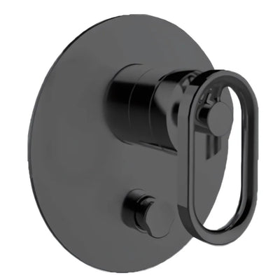 KOHLER COMPONENTS SHOWER / BATH WALL DIVERTER MIXER WITH INDUSTRIAL HANDLE & VALVE COMPLETE KIT MATTE BLACK