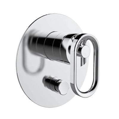 KOHLER COMPONENTS SHOWER / BATH WALL DIVERTER MIXER WITH INDUSTRIAL HANDLE & VALVE COMPLETE KIT CHROME