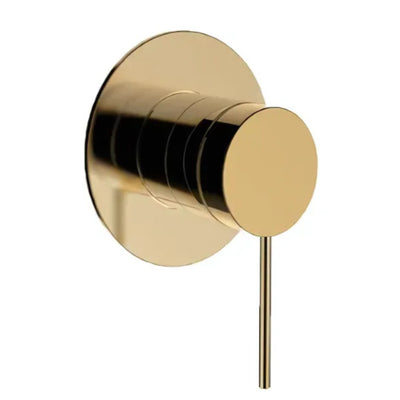 KOHLER COMPONENTS SHOWER / BATH WALL MIXER WITH PIN LEVER HANDLE & VALVE COMPLETE KIT BRUSHED BRASS