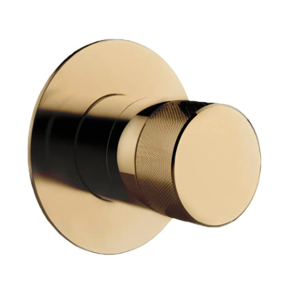KOHLER COMPONENTS SHOWER / BATH WALL MIXER WITH OYL HANDLE & VALVE COMPLETE KIT BRUSHED BRASS