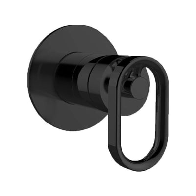 KOHLER COMPONENTS SHOWER / BATH WALL MIXER WITH INDUSTRIAL HANDLE & VALVE COMPLETE KIT MATTE BLACK