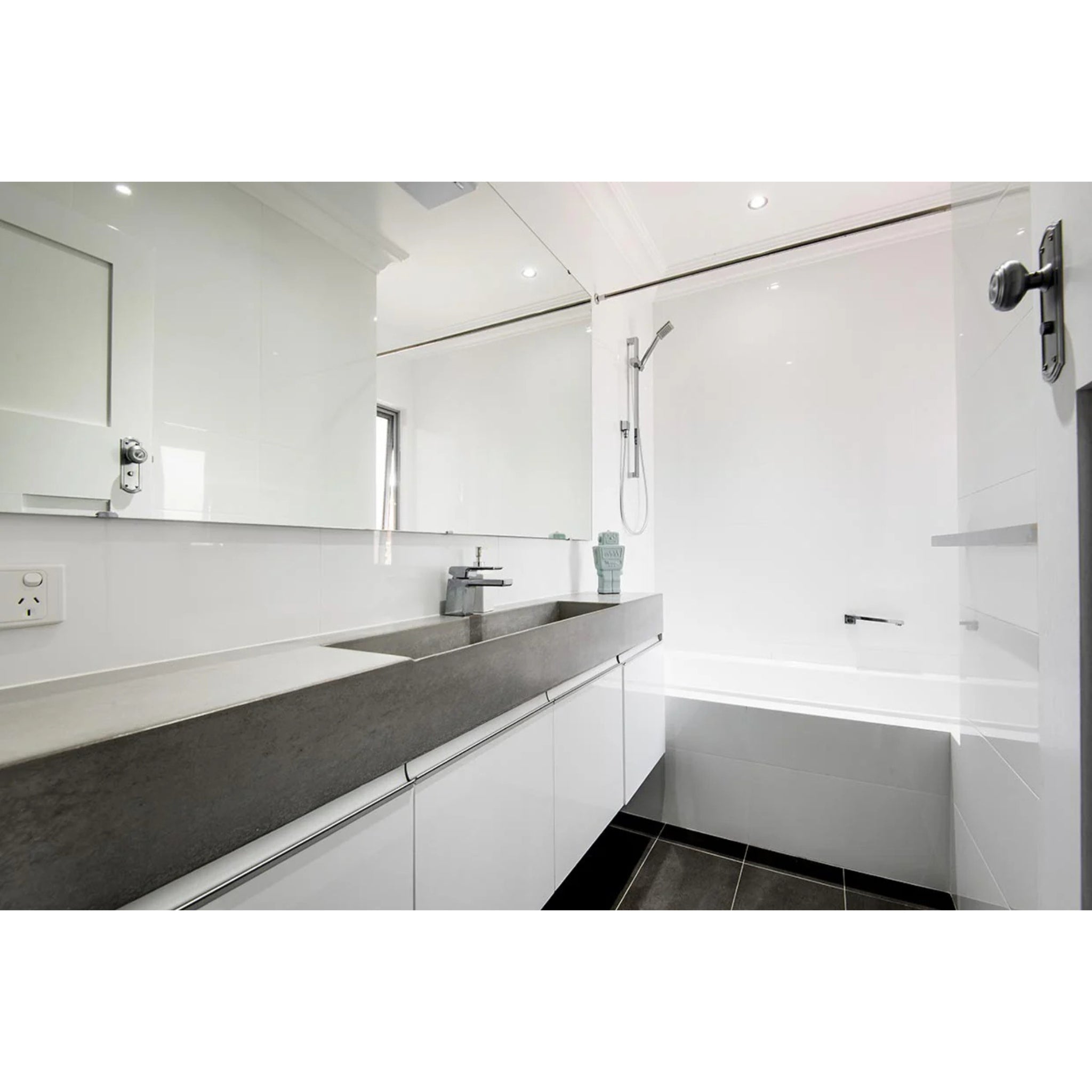 CONCRETE STUDIO DARBAL SINGLE WASH PLANE WALL HUNG BASIN (AVAILABLE IN 900MM, 1200MM, 1500MM, 1800MM AND 2100MM)