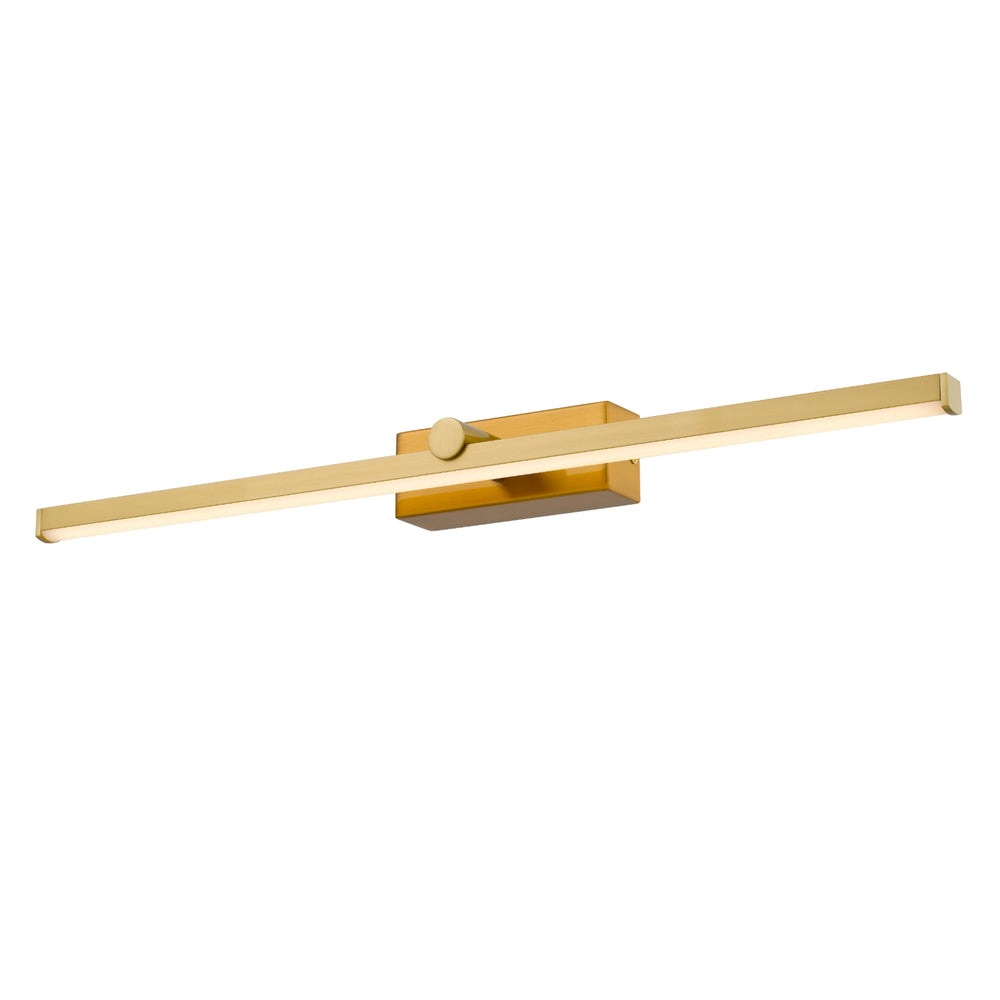 TELBIX FOLEY VANITY LED WALL LIGHT ANTIQUE GOLD 600MM