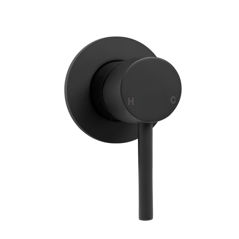 FIENZA HUSTLE WALL MIXER ROUND PLATE MATTE BLACK