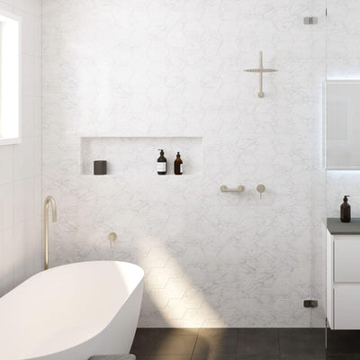 FIENZA KAYA WALL MIXER BRUSHED NICKEL