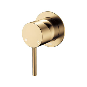 FIENZA KAYA WALL MIXER SMALL ROUND PLATE URBAN BRASS