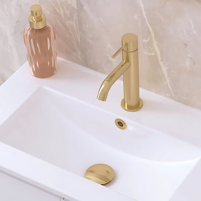FIENZA KAYA BASIN MIXER 189MM URBAN BRASS