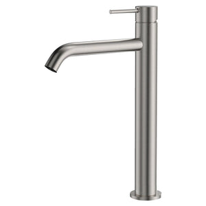 FIENZA KAYA TALL BASIN MIXER 300MM BRUSHED NICKEL