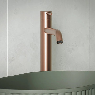 FIENZA KAYA TALL BASIN MIXER 300MM BRUSHED COPPER