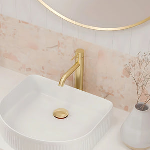 FIENZA KAYA BASIN MIXER 244MM URBAN BRASS