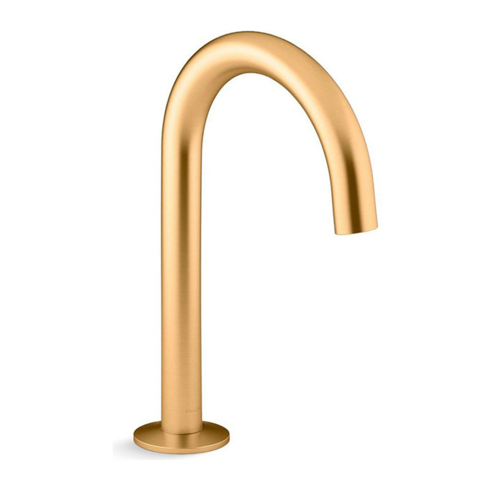 KOHLER COMPONENTS HOB MOUNT TUBE BATH SPOUT 191MM BRUSHED BRASS
