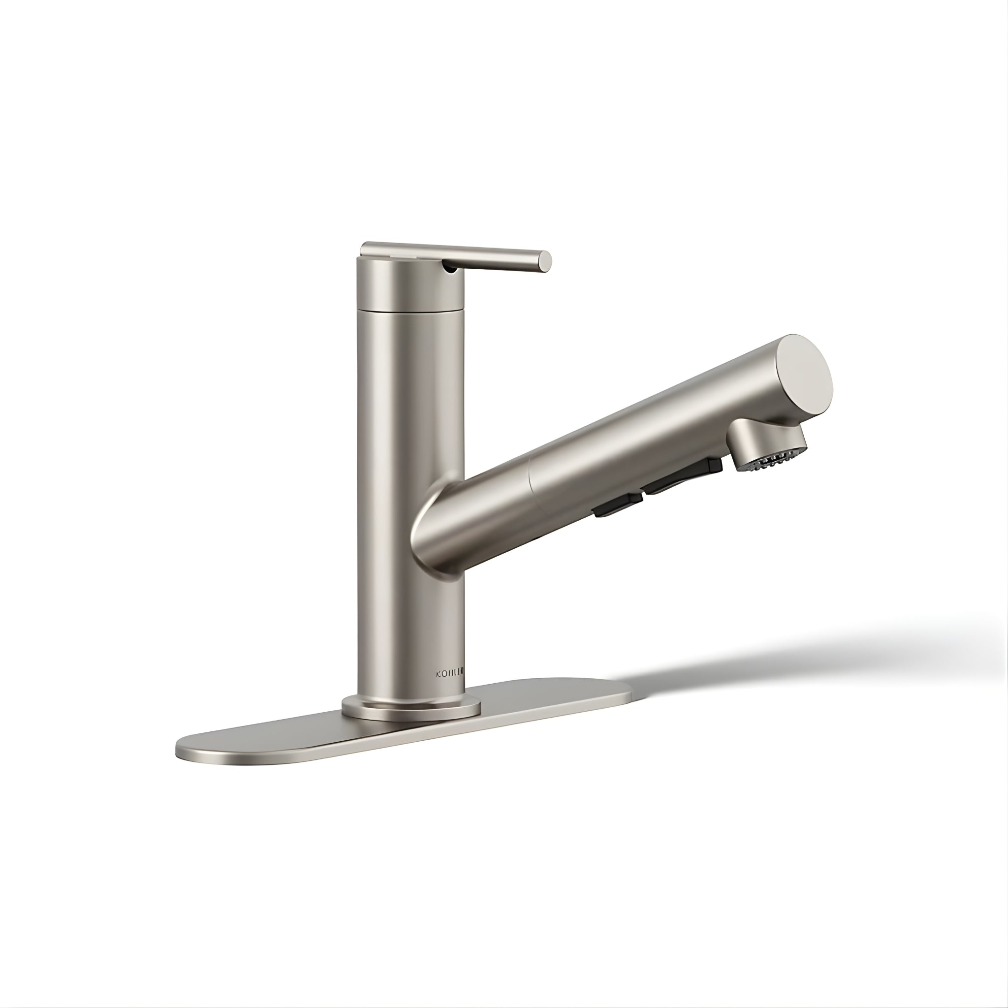KOHLER CRUE PULL-OUT KITCHEN MIXER 208MM VIBRANT BRUSHED STEEL