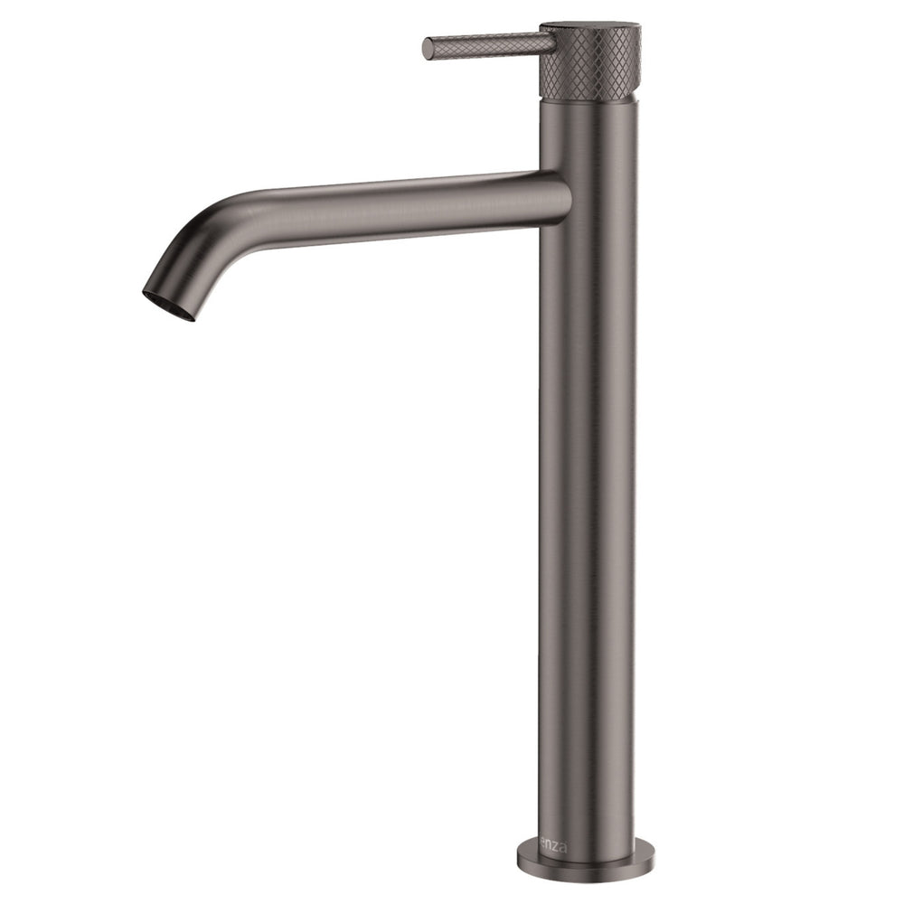 FIENZA AXLE TALL BASIN MIXER 302MM GUN METAL