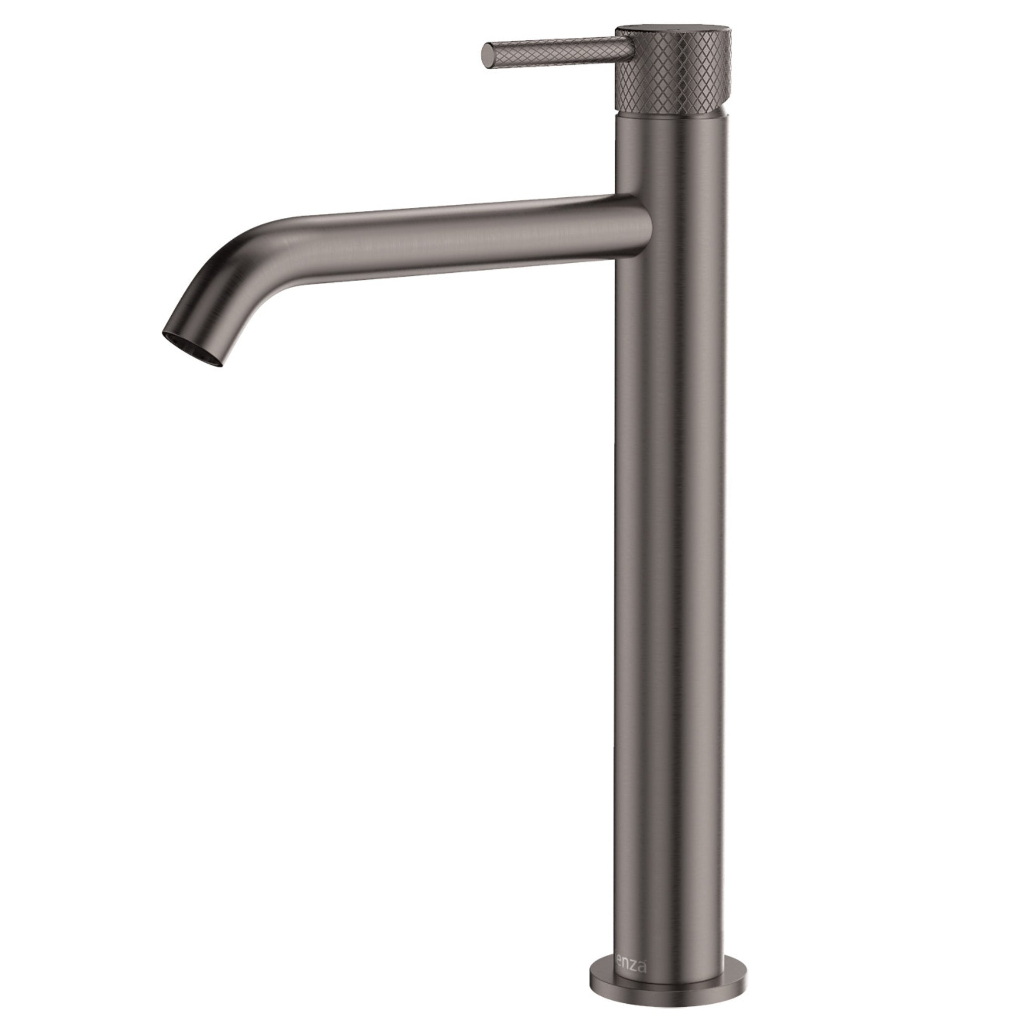 FIENZA AXLE TALL BASIN MIXER 302MM GUN METAL