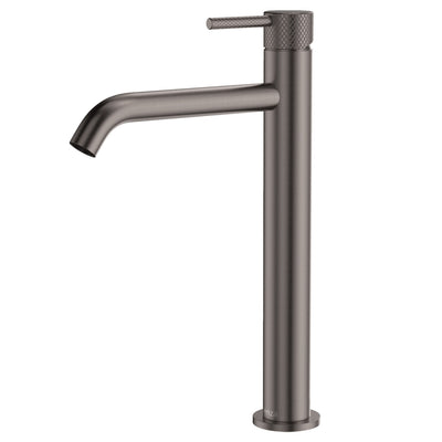 FIENZA AXLE TALL BASIN MIXER 302MM GUN METAL