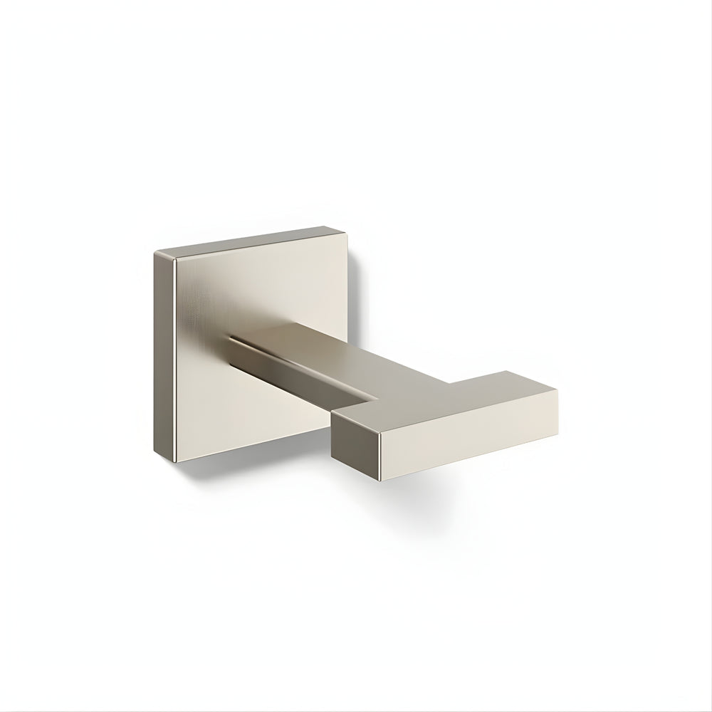 KOHLER SQUARE ROBE HOOK BRUSHED NICKEL