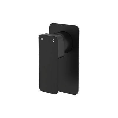 FIENZA TONO LEAD FREE WALL MIXER RECTANGULAR PLATE MATTE BLACK