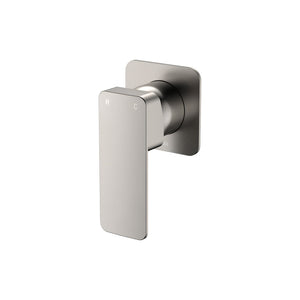 FIENZA TONO WALL MIXER SQUARE PLATE BRUSHED NICKEL