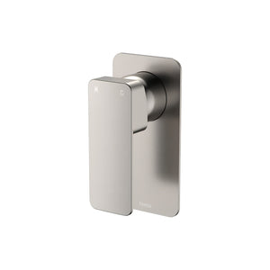 FIENZA TONO WALL MIXER RECTANGULAR PLATE BRUSHED NICKEL