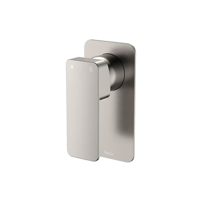 FIENZA TONO LEAD FREE WALL MIXER RECTANGULAR PLATE BRUSHED NICKEL