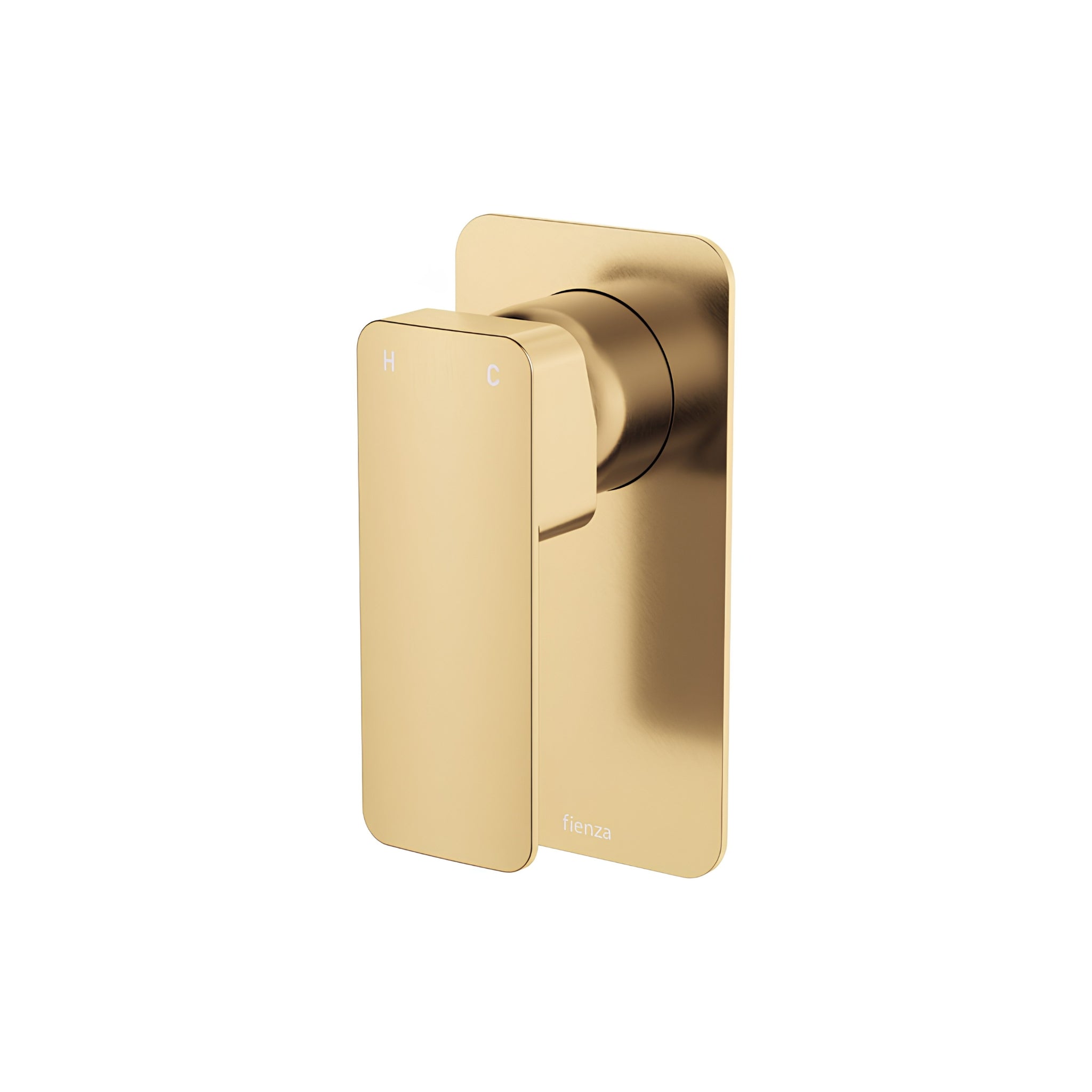FIENZA TONO LEAD FREE WALL MIXER RECTANGULAR PLATE URBAN BRASS
