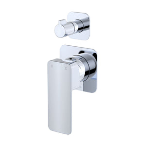 FIENZA TONO LEAD FREE WALL DIVERTER MIXER SQUARE PLATES CHROME