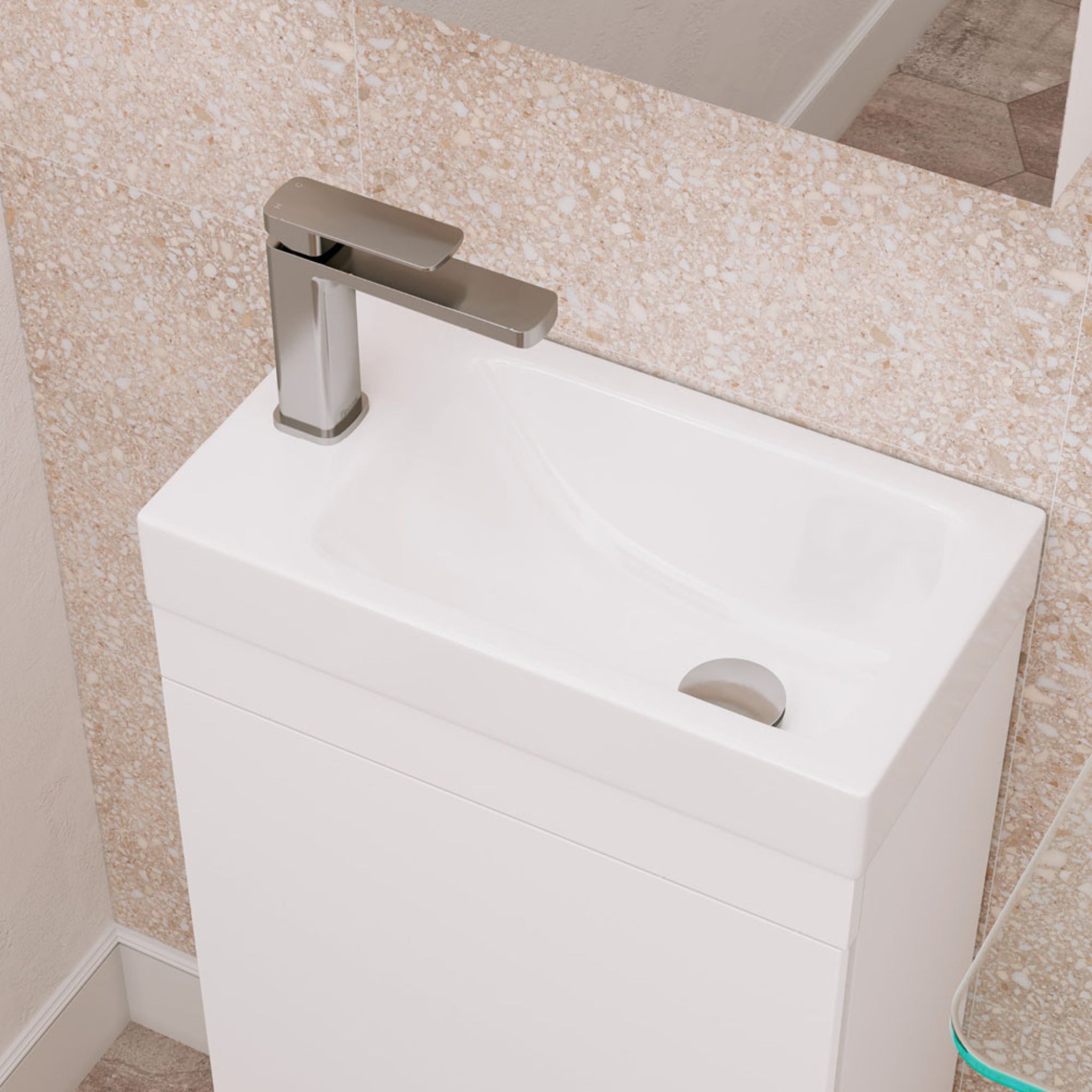FIENZA TONO BASIN MIXER 154MM BRUSHED NICKEL
