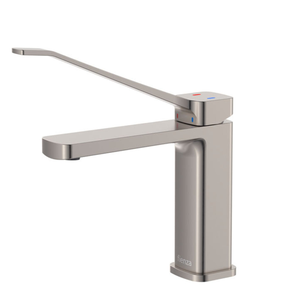 FIENZA TONO CARE BASIN MIXER 154MM BRUSHED NICKEL
