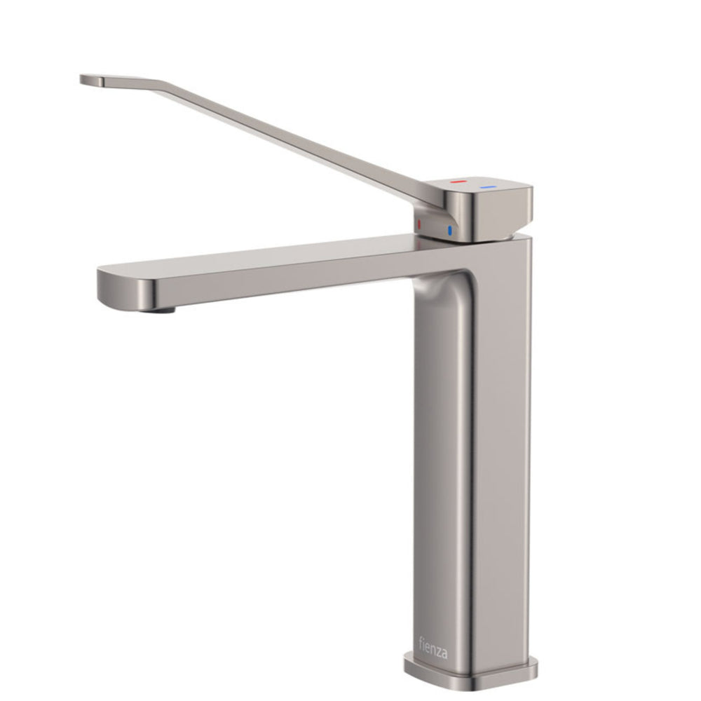 FIENZA TONO CARE BASIN MIXER 207MM BRUSHED NICKEL