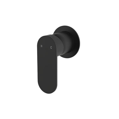FIENZA EMPIRE SLIM LEAD FREE WALL MIXER ROUND PLATE MATTE BLACK