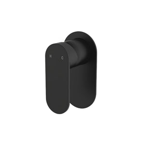 FIENZA EMPIRE SLIM WALL MIXER OVAL PLATE MATTE BLACK