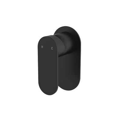 FIENZA EMPIRE SLIM LEAD FREE WALL MIXER OVAL PLATE MATTE BLACK