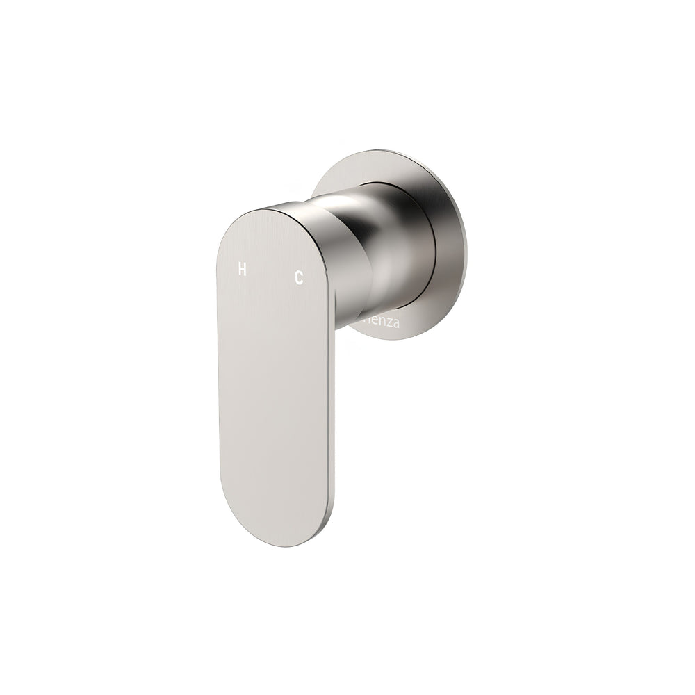 FIENZA EMPIRE SLIM LEAD FREE WALL MIXER ROUND PLATE BRUSHED NICKEL