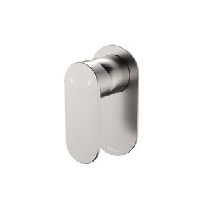 FIENZA EMPIRE SLIM WALL MIXER OVAL PLATE BRUSHED NICKEL