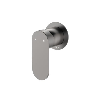 FIENZA EMPIRE SLIM LEAD FREE WALL MIXER ROUND PLATE GUN METAL