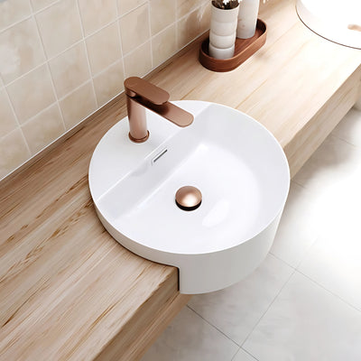 FIENZA EMPIRE SLIM BASIN MIXER 153MM BRUSHED COPPER