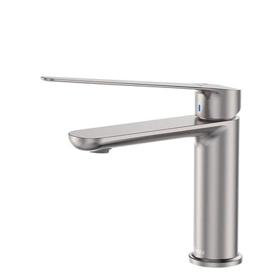 FIENZA EMPIRE CARE BASIN MIXER 182MM BRUSHED NICKEL