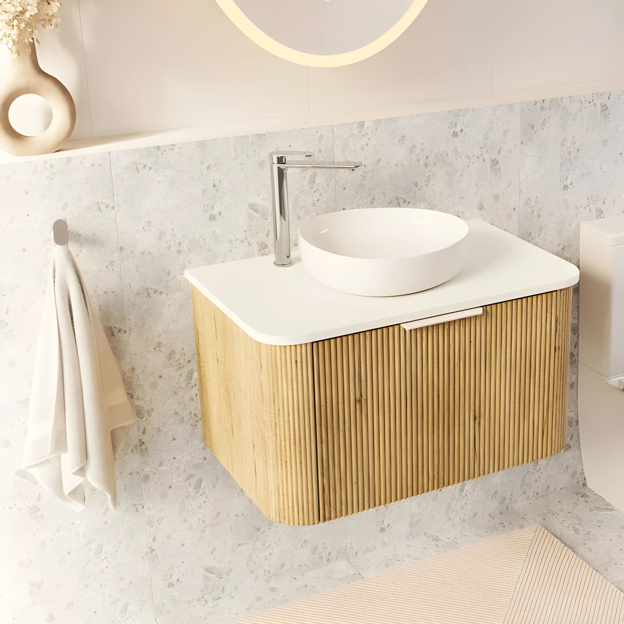 FIENZA EMPIRE SLIM TALL BASIN MIXER 283MM CHROME