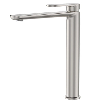 FIENZA EMPIRE SLIM TALL BASIN MIXER 283MM BRUSHED NICKEL
