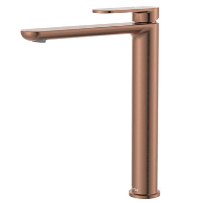 FIENZA EMPIRE SLIM TALL BASIN MIXER 283MM BRUSHED COPPER