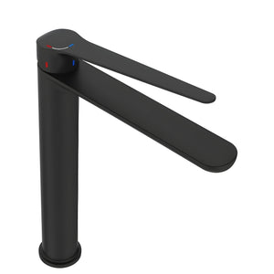 FIENZA EMPIRE CARE TALL BASIN MIXER 260MM MATTE BLACK