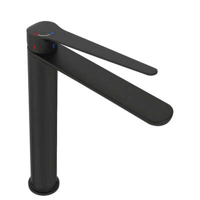 FIENZA EMPIRE CARE TALL BASIN MIXER 260MM MATTE BLACK
