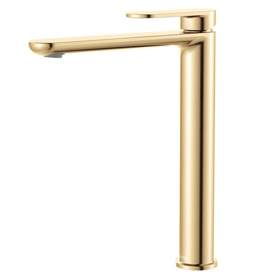 FIENZA EMPIRE SLIM TALL BASIN MIXER 283MM URBAN BRASS