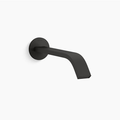 KOHLER COMPONENTS WALL MOUNT RIBBON BASIN SPOUT 245MM MATTE BLACK