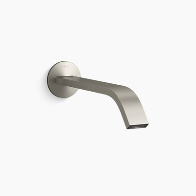 KOHLER COMPONENTS WALL MOUNT RIBBON BASIN SPOUT 245MM BRUSHED NICKEL