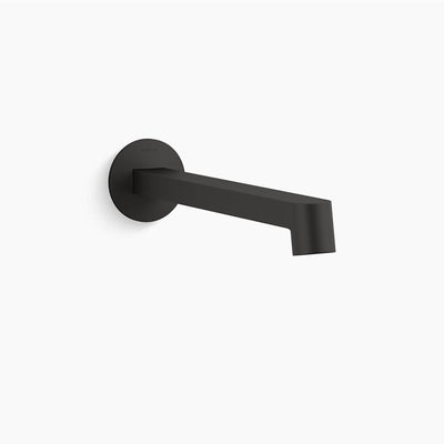 KOHLER COMPONENTS WALL MOUNT ROW BASIN SPOUT 245MM MATTE BLACK