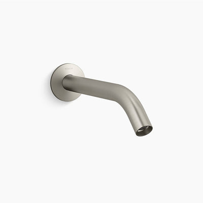 KOHLER COMPONENTS WALL MOUNT TUBE BASIN SPOUT 245MM BRUSHED NICKEL